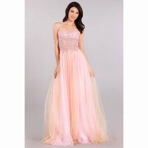 SWEETHEART Pink Tulle Gown 1699
